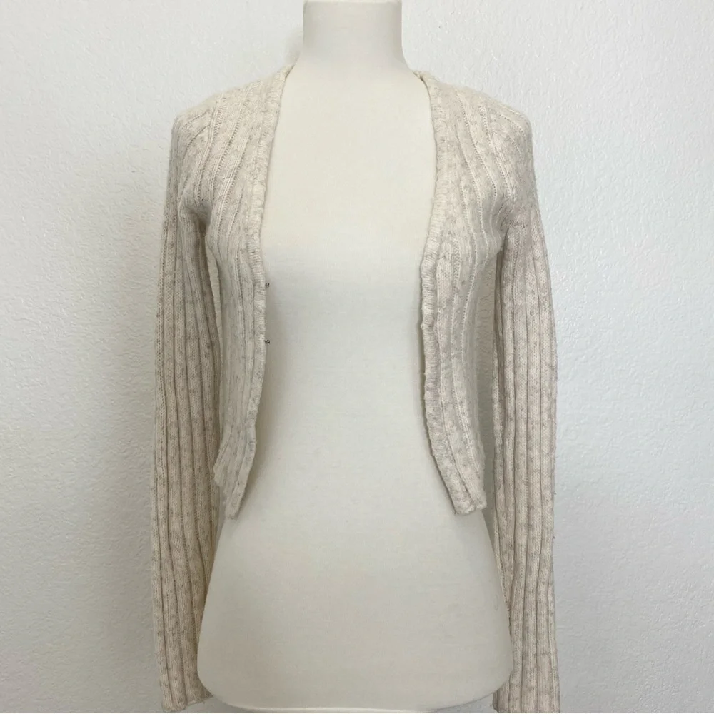 Cream ribbed knitted Sweater Dress Set - Picture 5 of 8